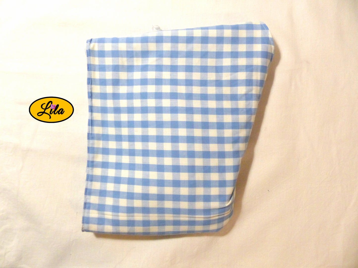 Foulard vichy bleu