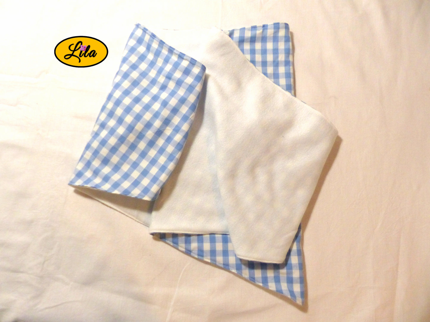 Foulard vichy bleu