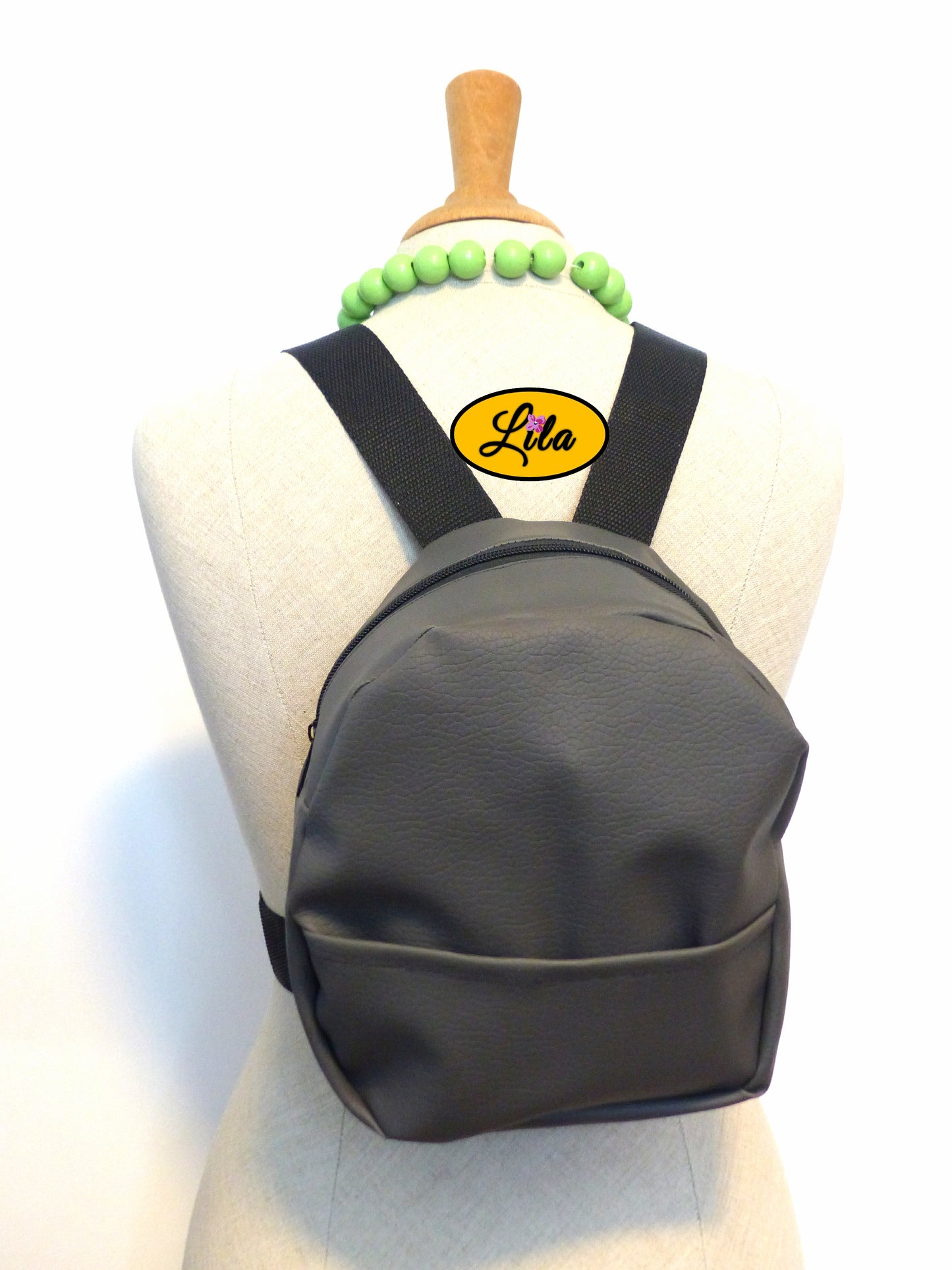 Mini sac à dos gris