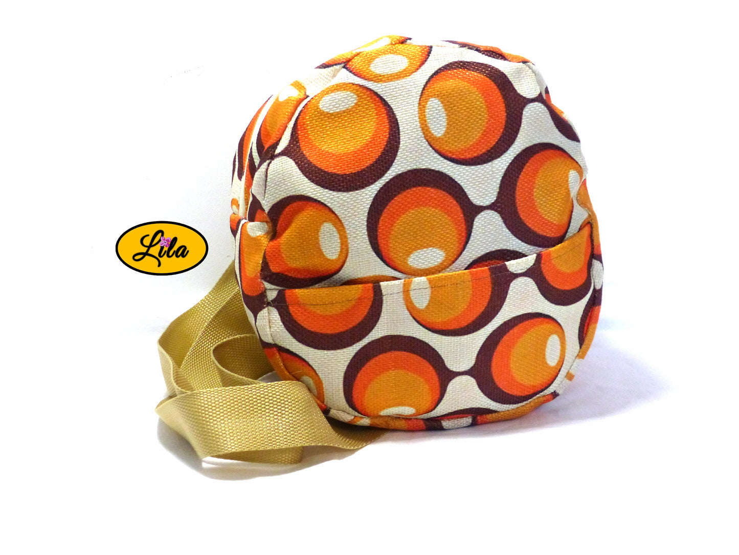 Mini sac à dos vintage orange