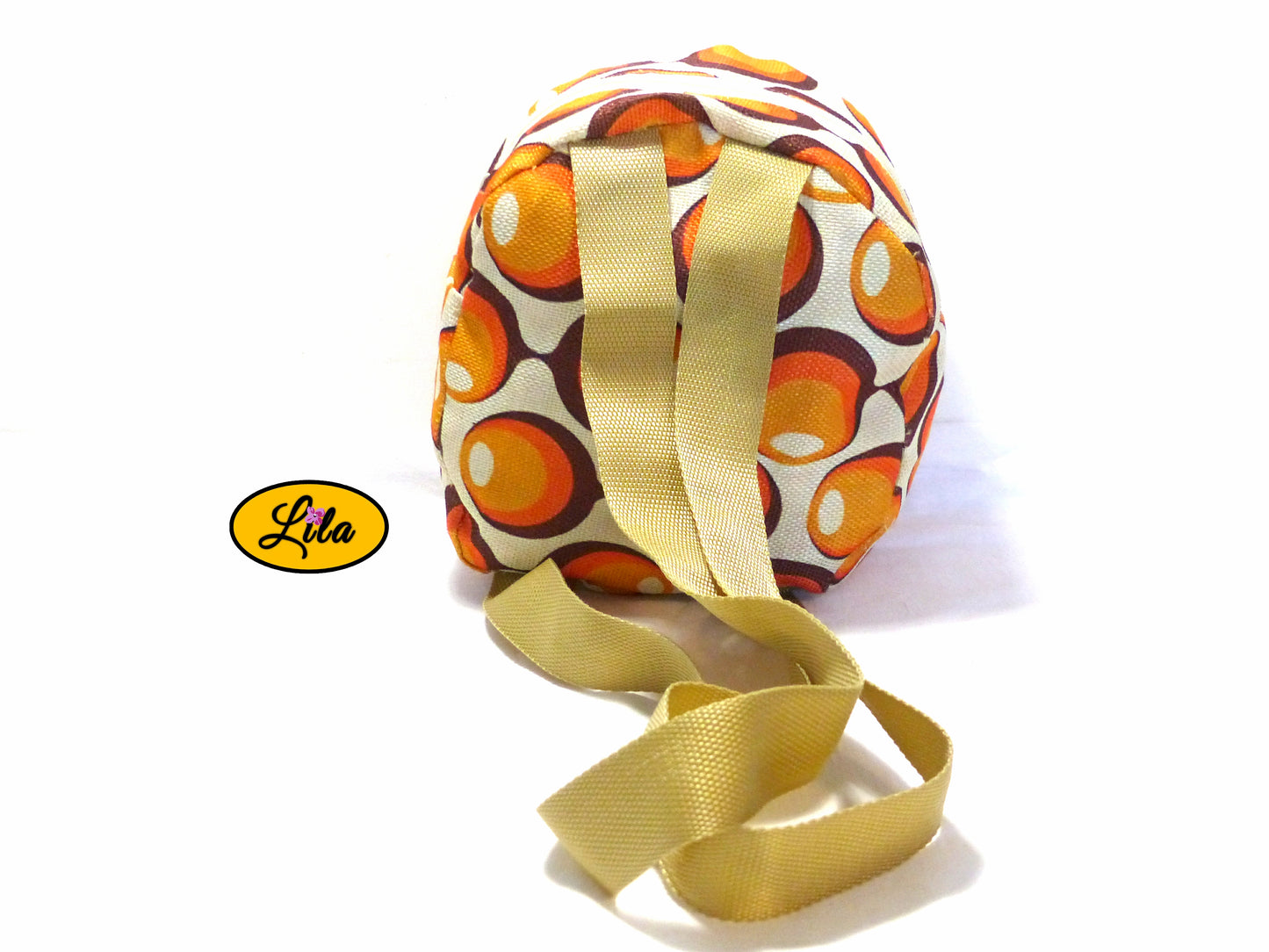 Mini sac à dos vintage orange
