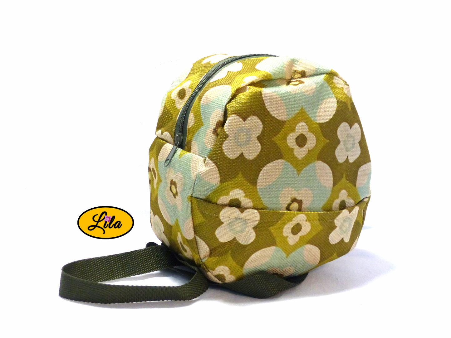 Mini sac à dos vintage vert