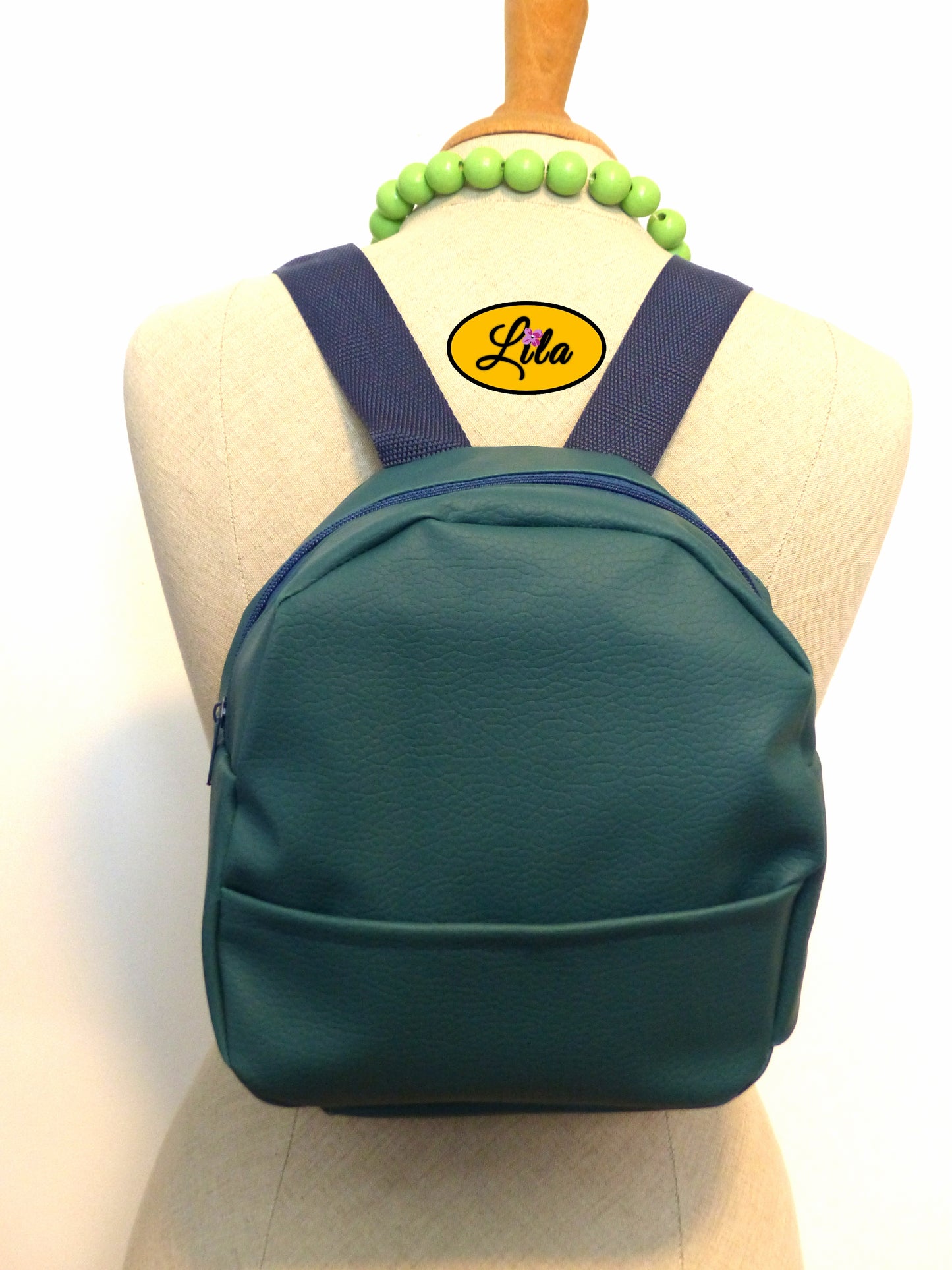 Mini sac à dos turquoise
