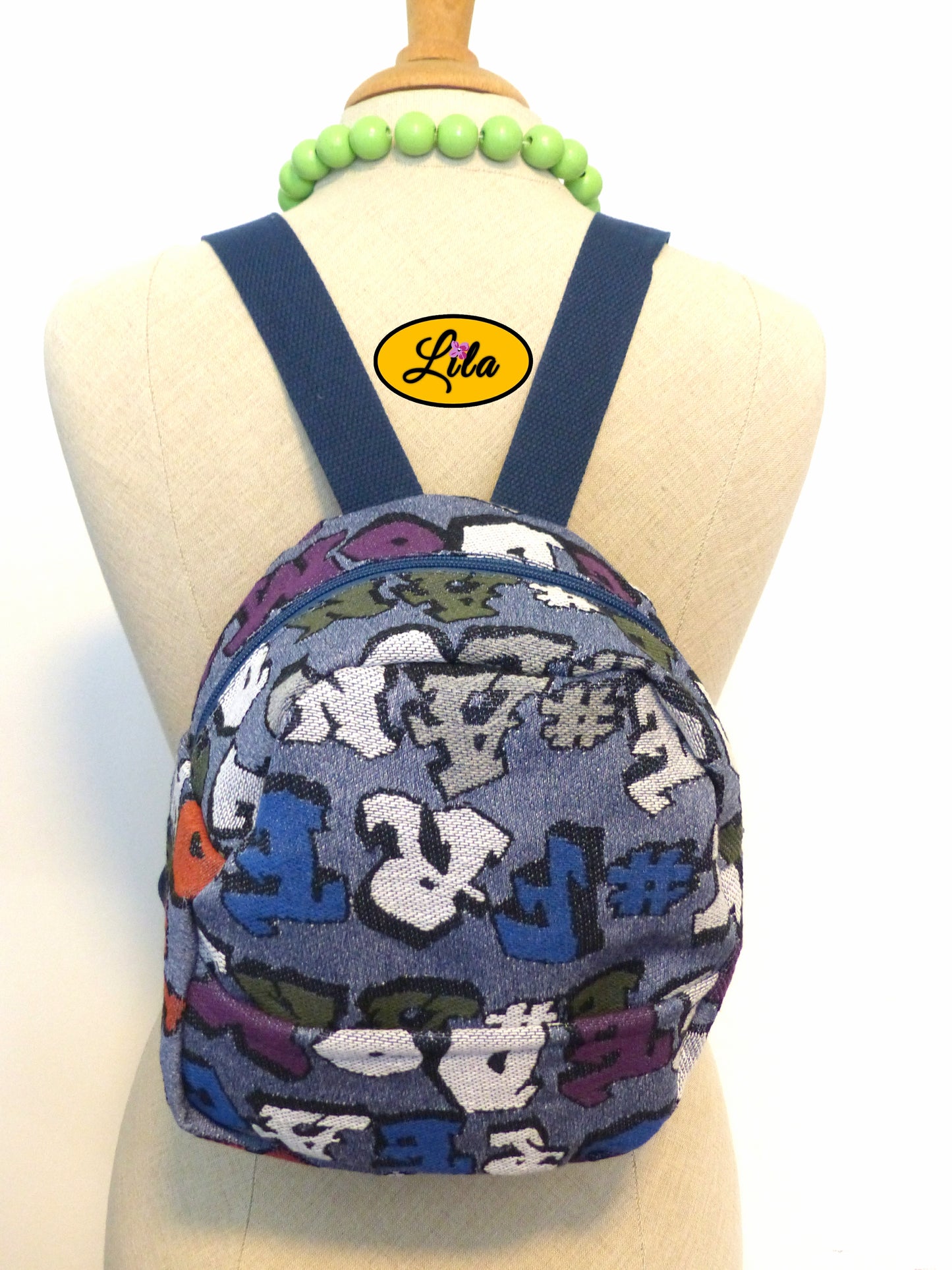 Mini sac à dos écriture