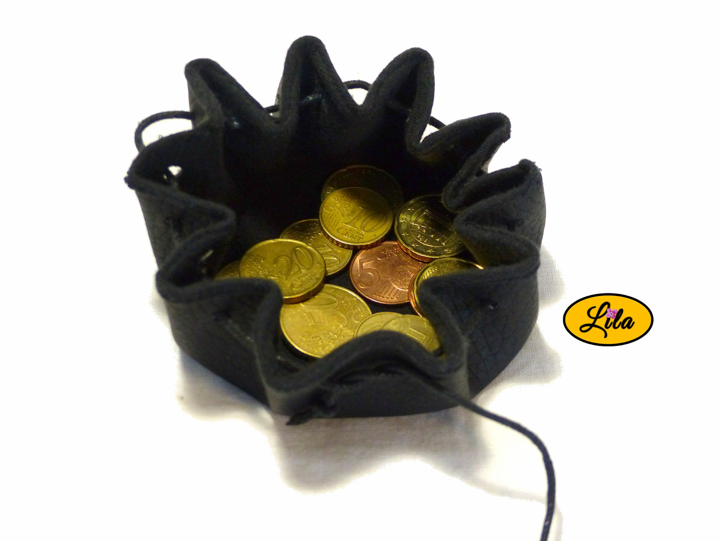 Bourse noire doublée