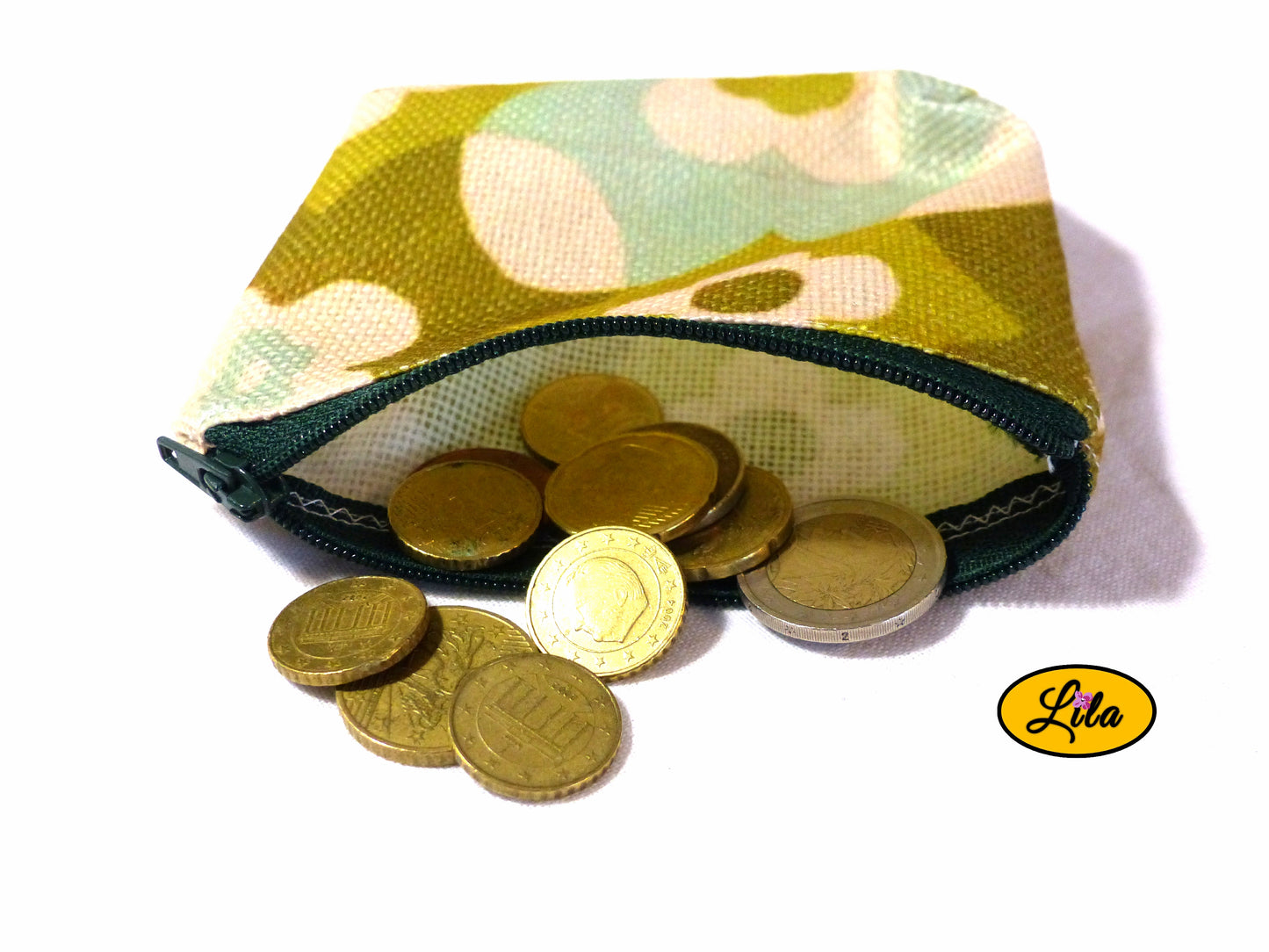 Porte monnaie vintage vert