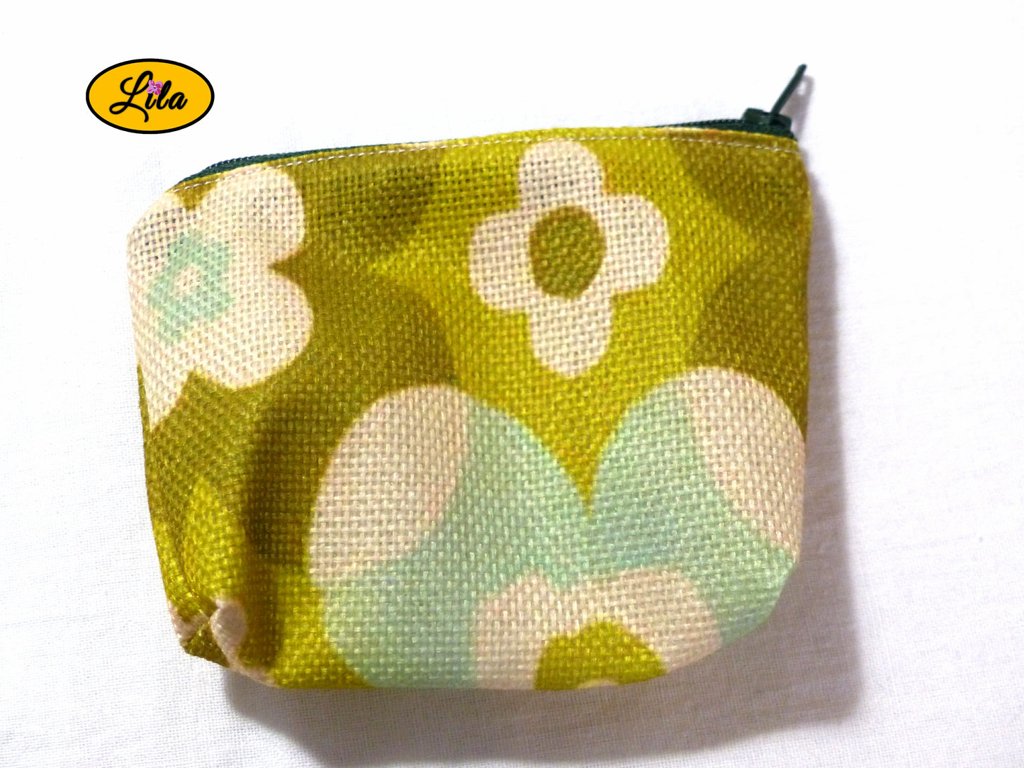 Porte monnaie vintage vert