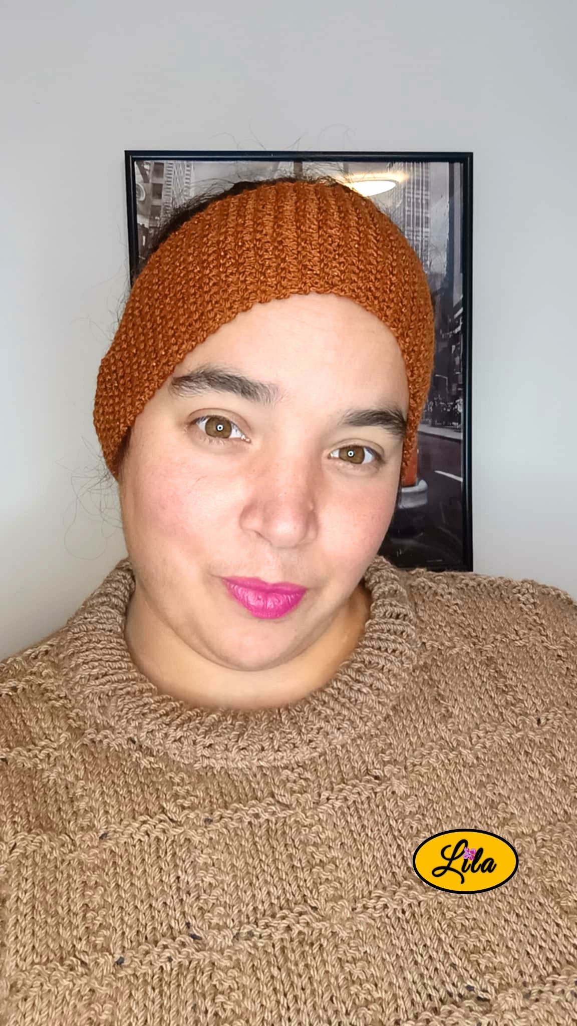 Bandeau Brun Pailletté