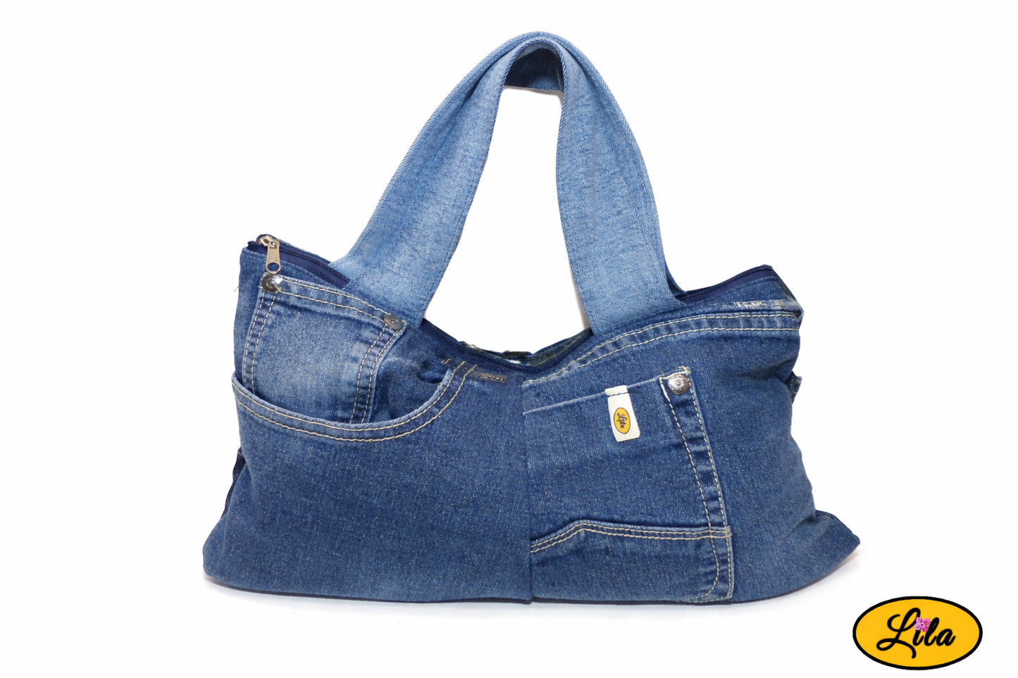 Sac multi-poches en jeans