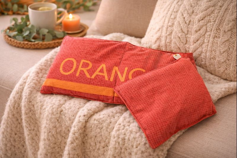 Bouillotte XL rouge orangé