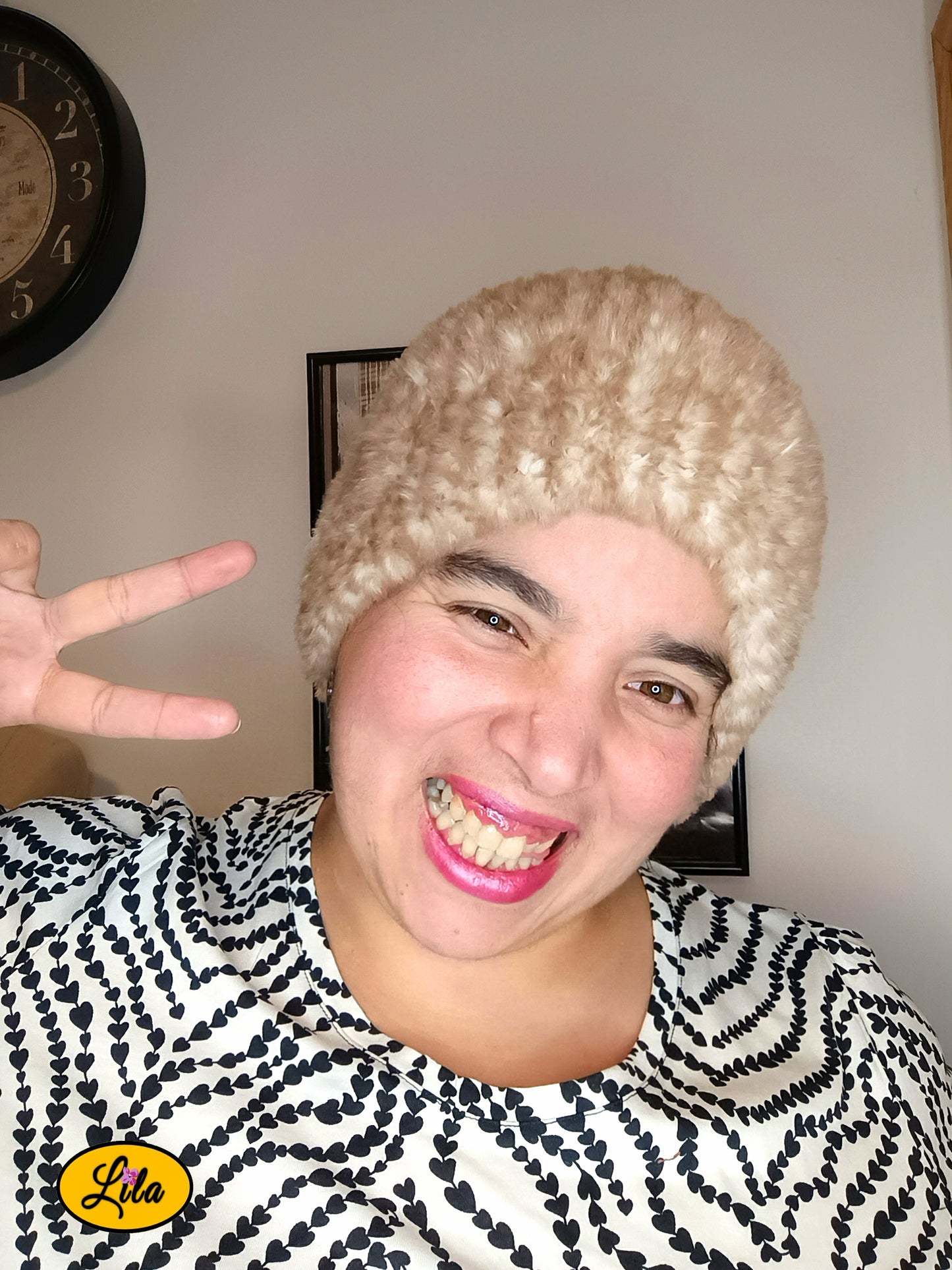 Cache cou brun chamaré