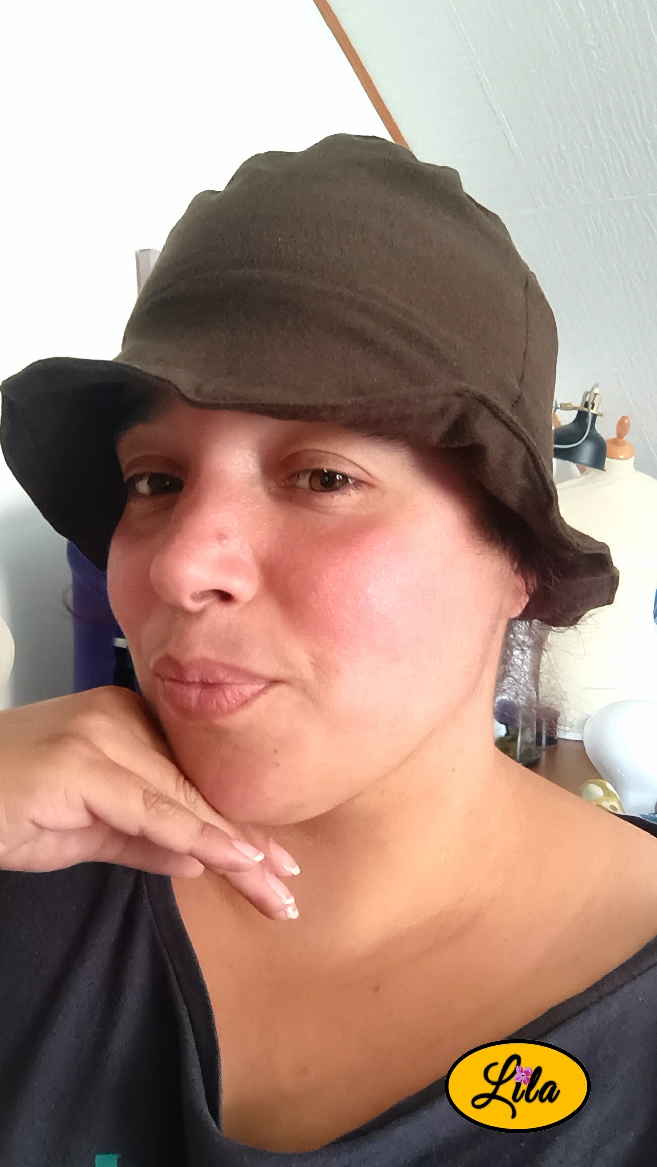 Bob réversible brun