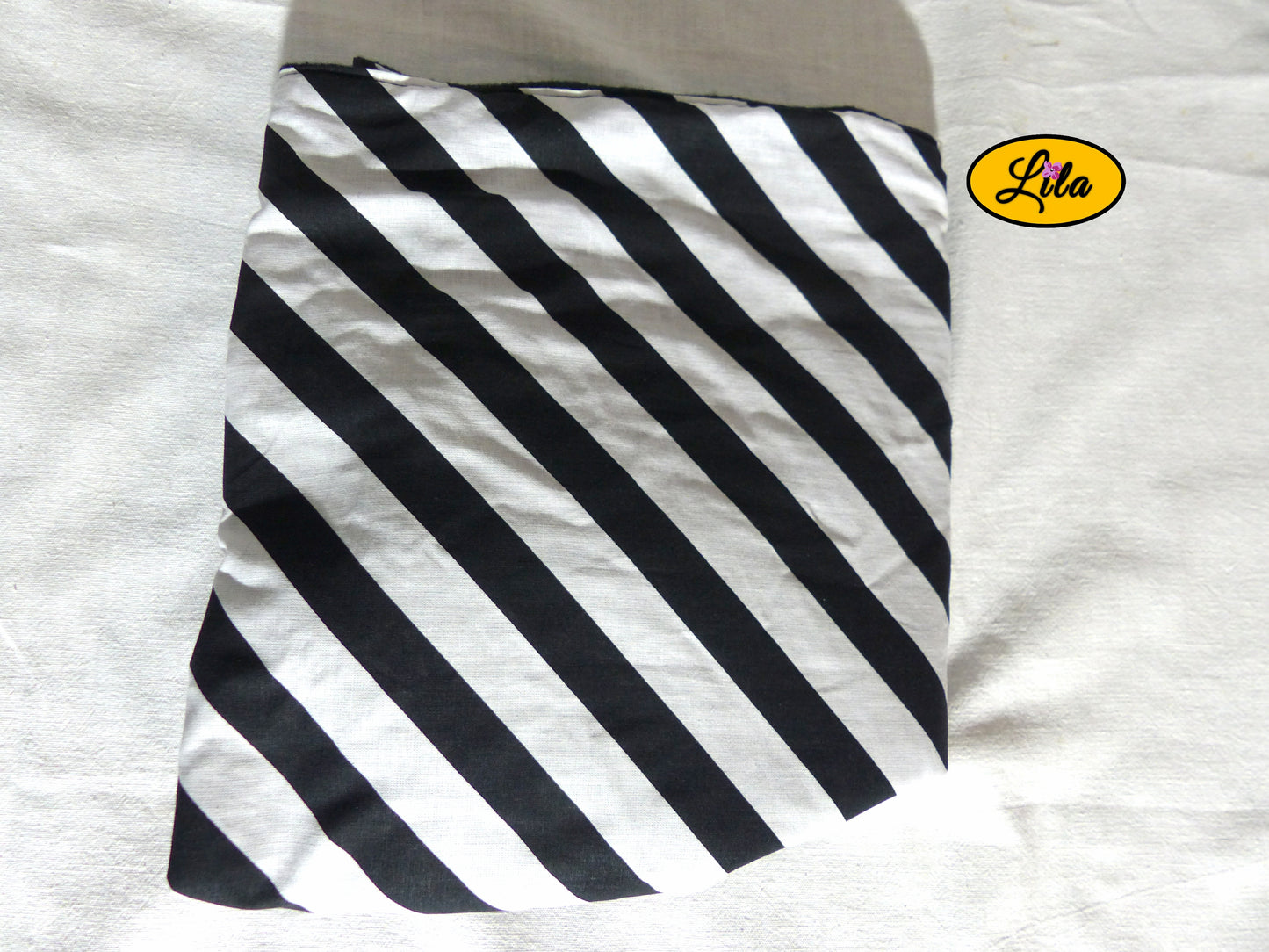 Foulard polaire noir et blanc