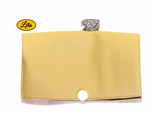 Etui à lunettes crème coeur