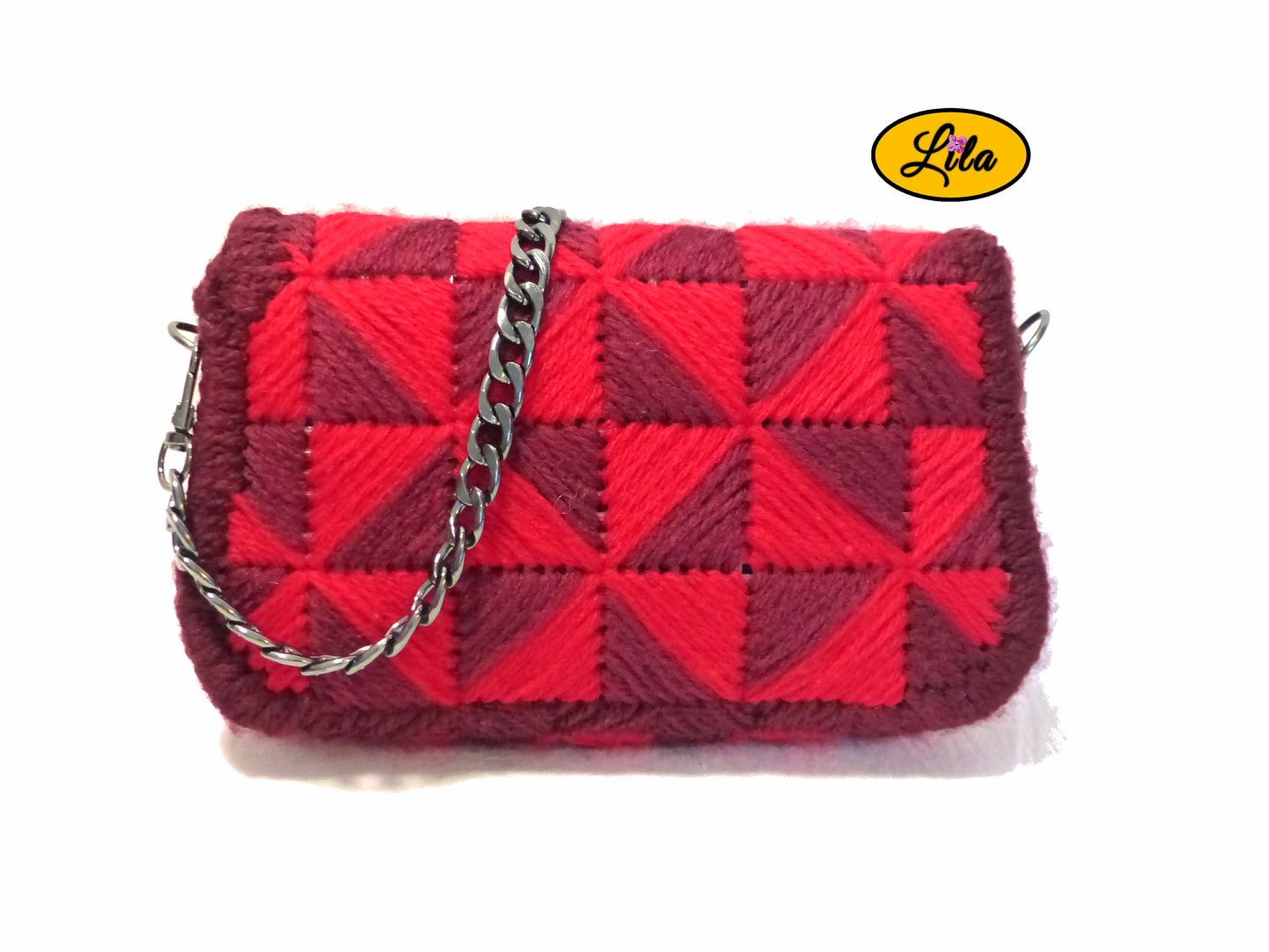 Sac triangles rouges