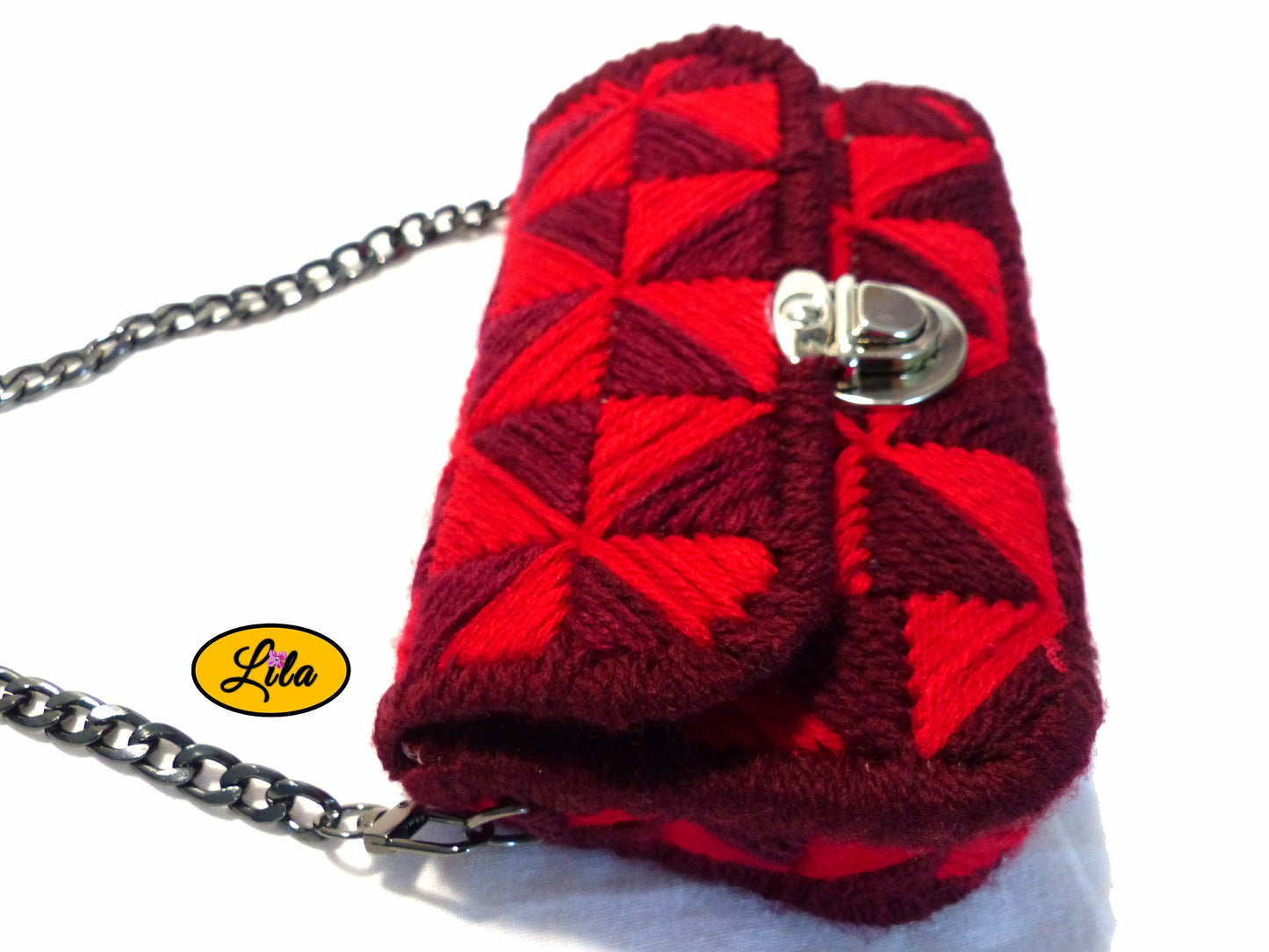 Sac triangles rouges
