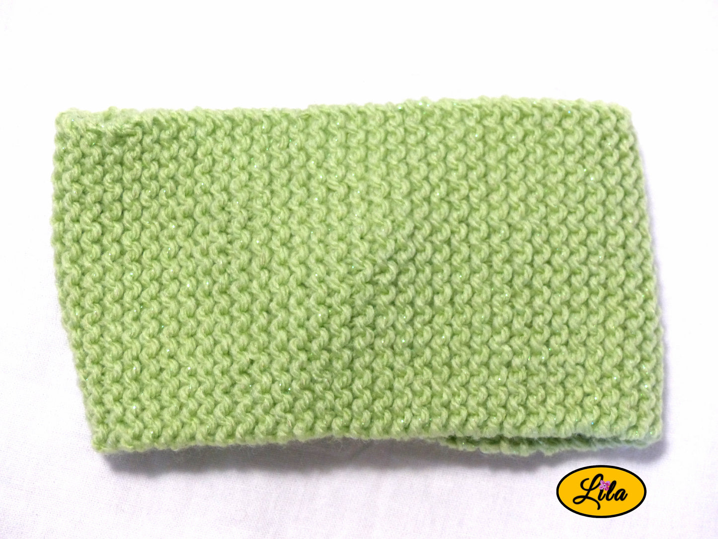 Bandeau vert clair à paillettes