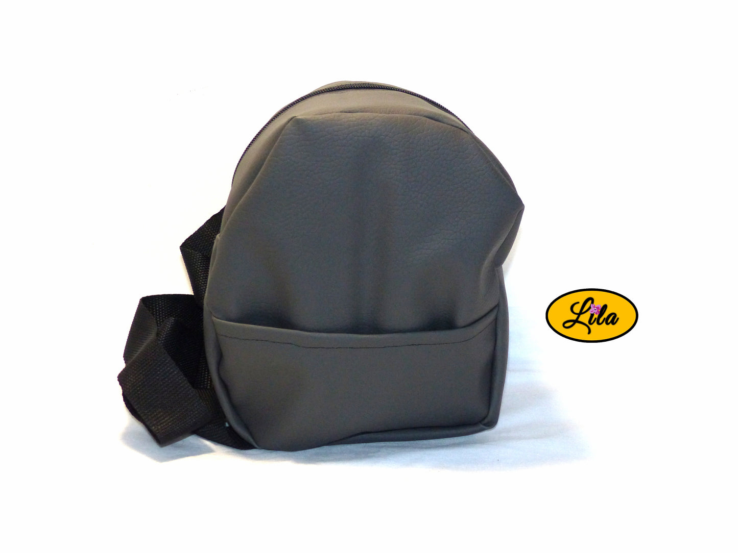 Mini sac à dos gris