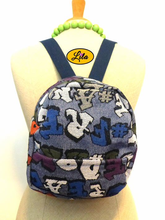Mini sac à dos écriture