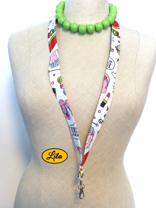 Porte-badge girly