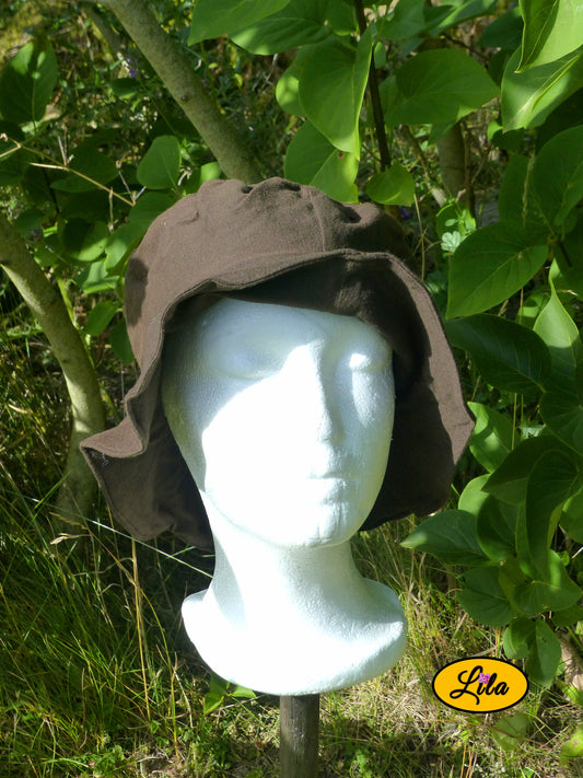 Bob réversible brun