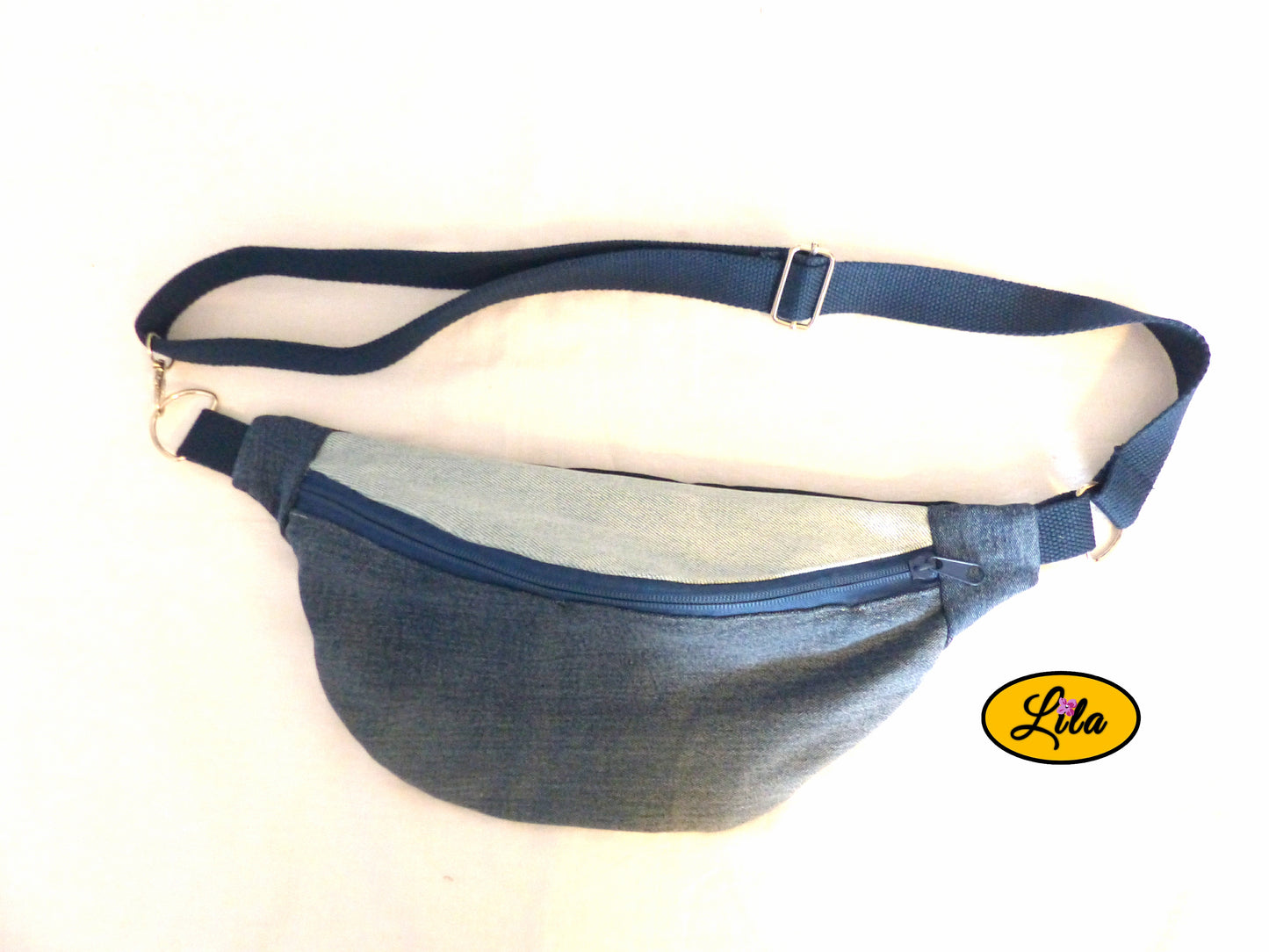 Sac banane patchwork de jeans