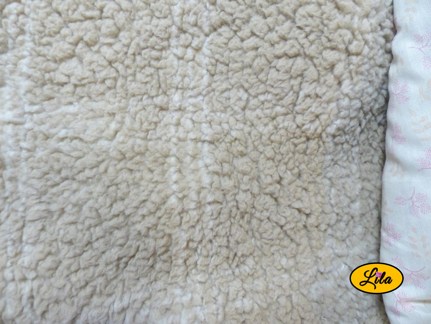 Foulard Teddy et coton blanc motif rosé