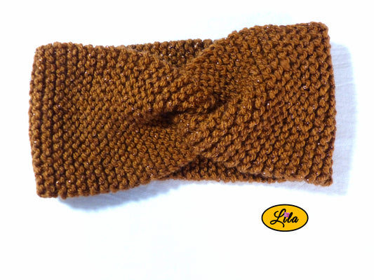 Bandeau Brun Pailletté