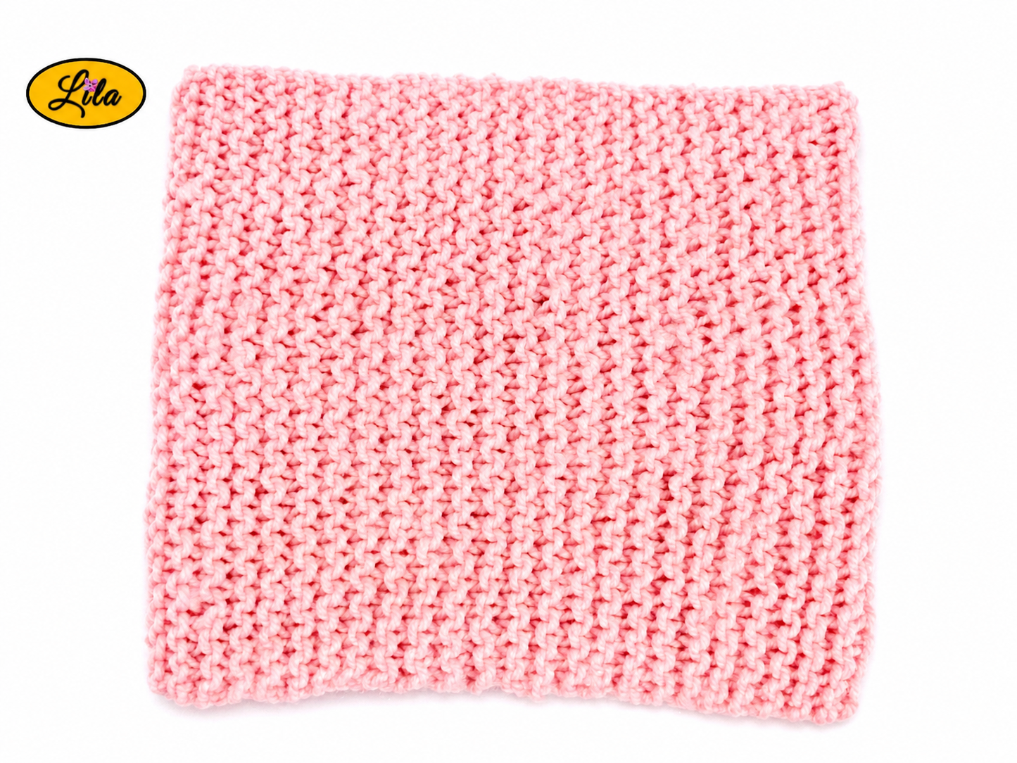 Écharpe rose tricotée à la main sur fond blanc style élégant et hivernal